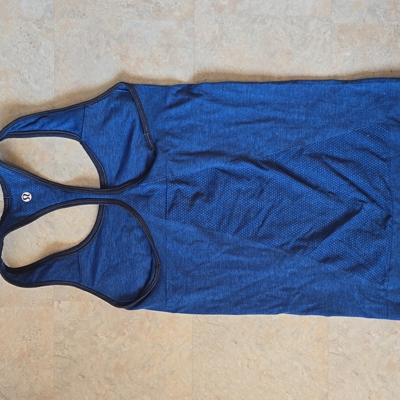 Lululemon Women's Blue Racerback Tank Top Compression style - Picture 3 of 4